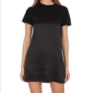 RTA T-SHIRT SILK SLIP DRESS